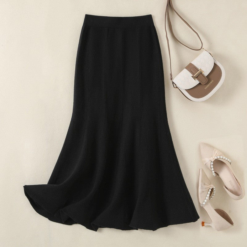 Fishtail Mid-length High Waist Slimming Skirt