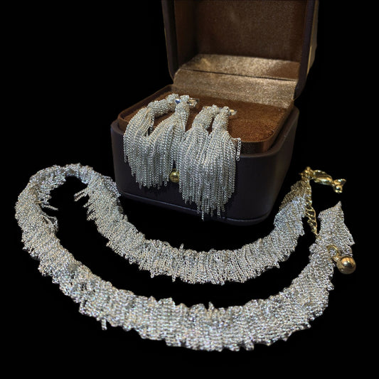 High Luxury French Style Vintage Cold Style jewelry set