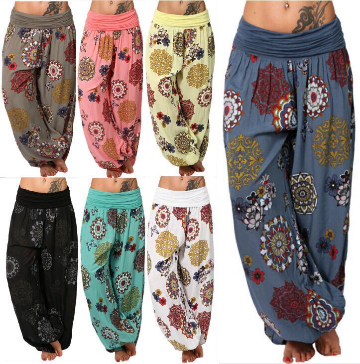 Floral Print Casual Jumpsuit Harem Pants