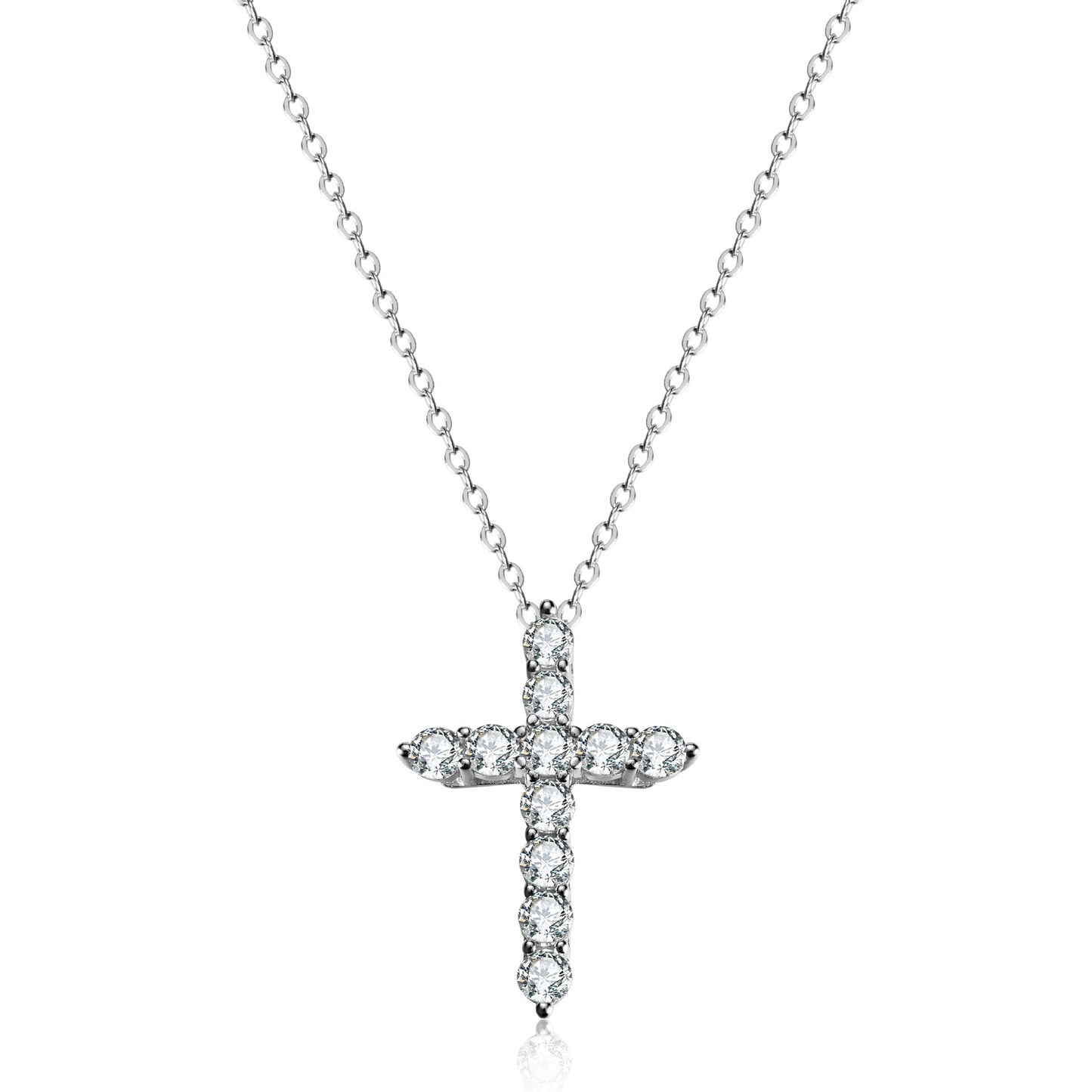 Hip Hop Trend Diamond Cross Necklace