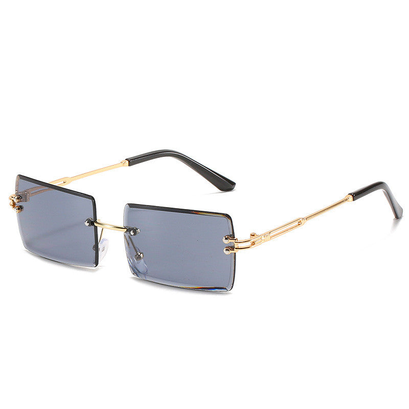 Rimless Rectangle Fashion Sunglasses