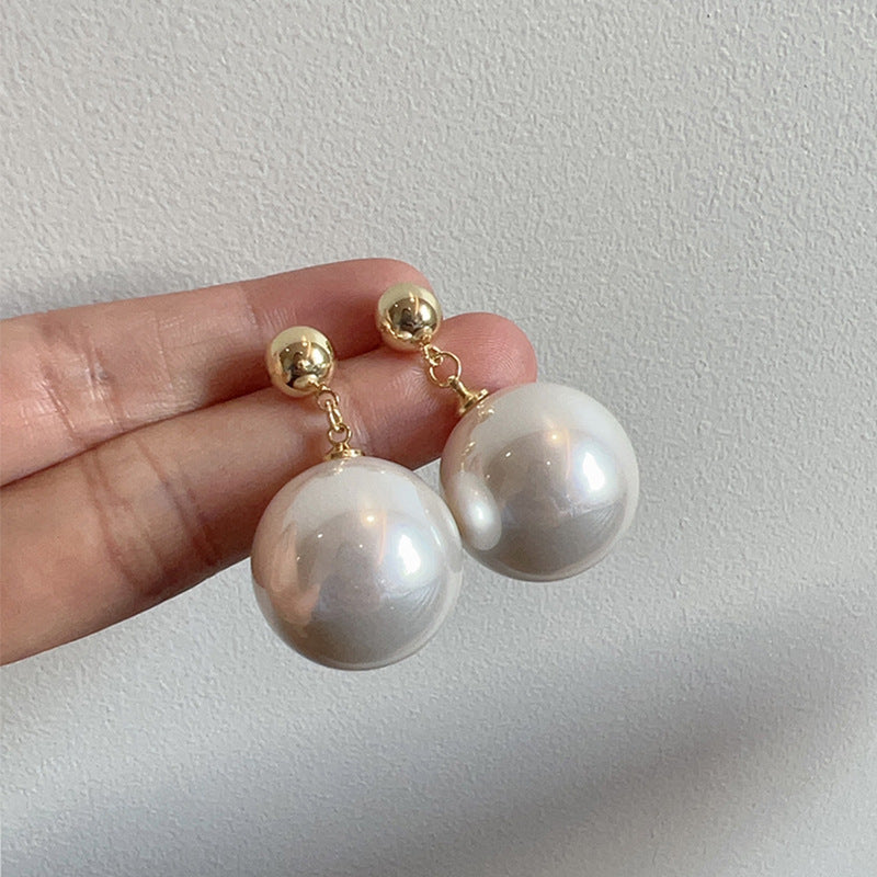 Niche Simple Pearl Stud Earrings Women