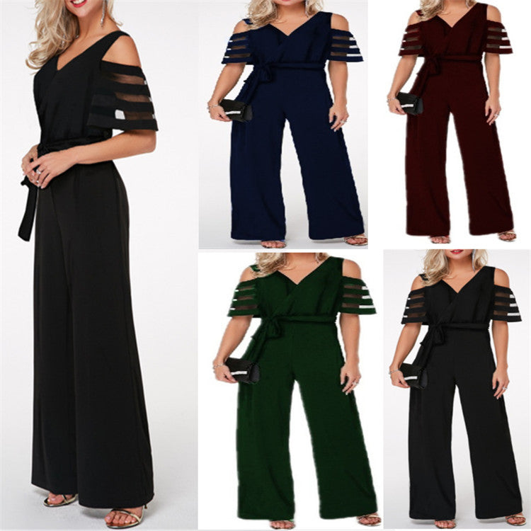 Women's Clothing One-piece Wide-leg Pants Casual