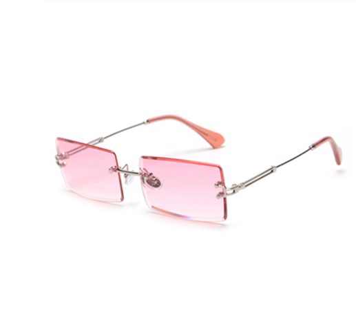 Rimless Rectangle Fashion Sunglasses shades