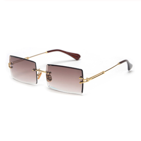 Rimless Rectangle Fashion Sunglasses shades