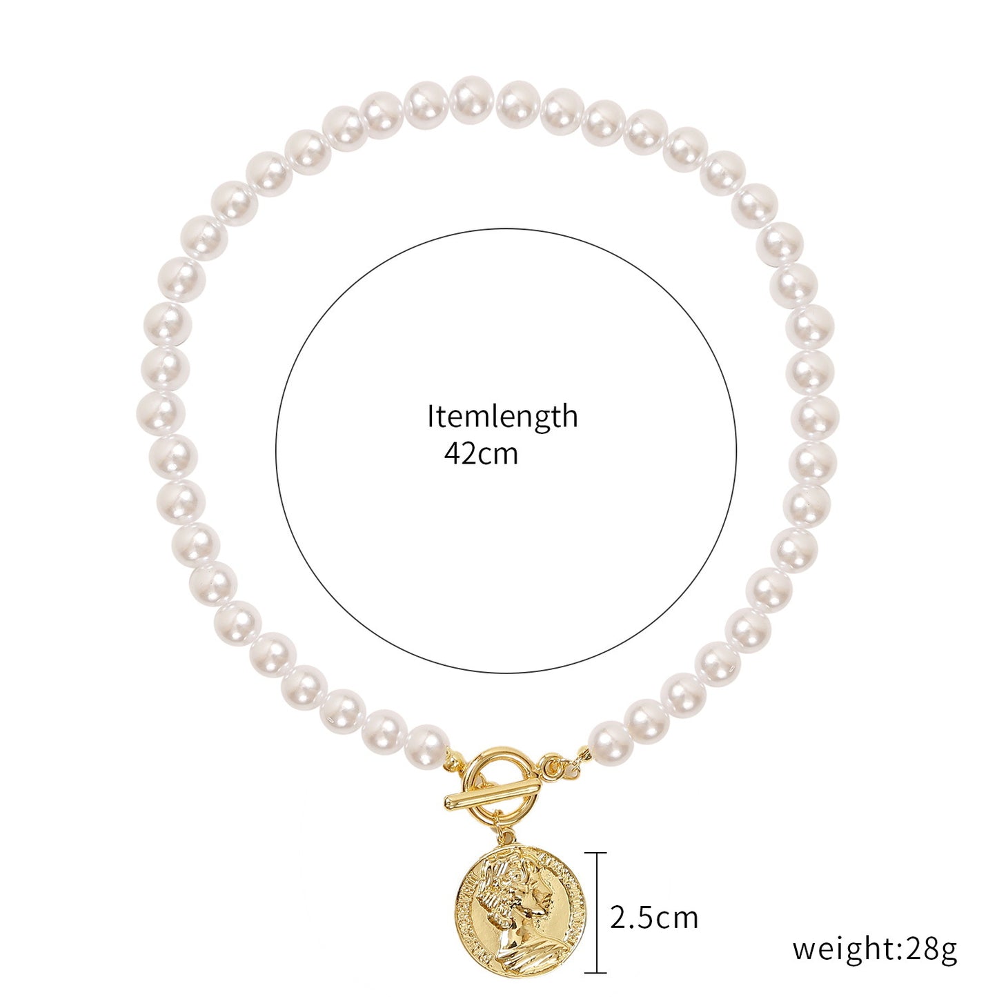 Women's Special-shaped Pearl Necklace Versatile French Advanced