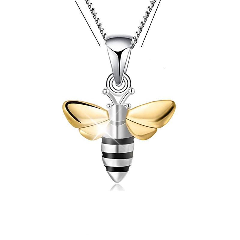 Honey Bee Golden Necklace Fashion Jewelry Set