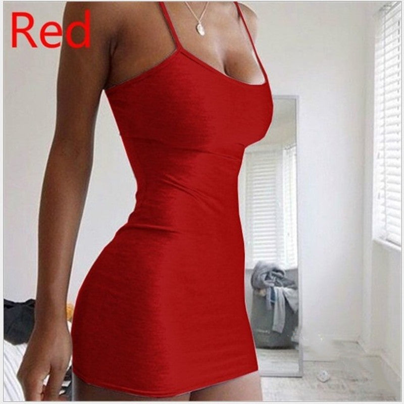 Body Hug Hanging Neck Tight-fitting Hip Skirt Dress