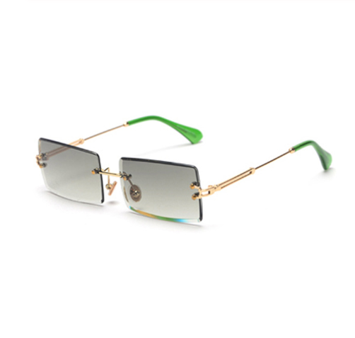 Rimless Rectangle Fashion Sunglasses