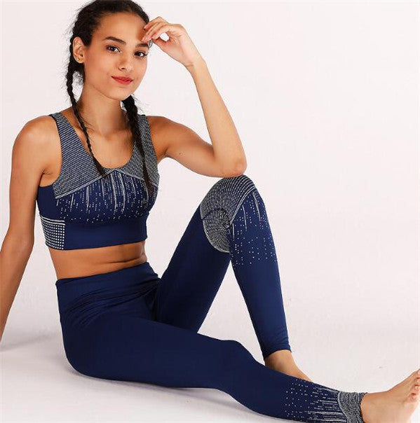 Mi lady fashion queen cute yoga two-piece set