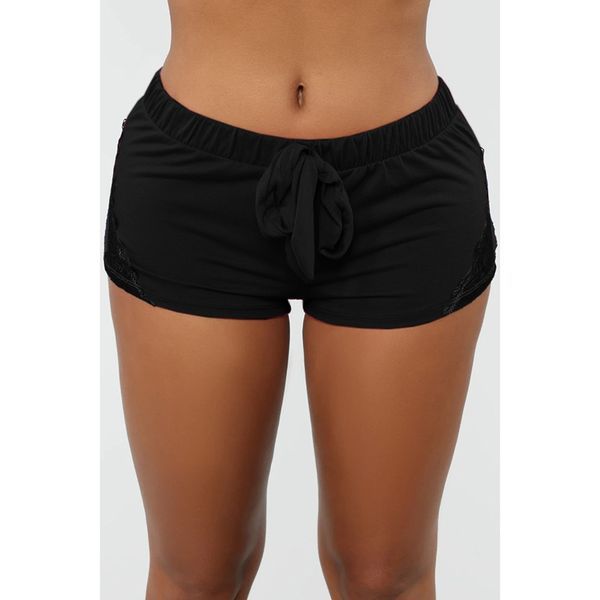 Women's Fashion Lace Patchwork Sports Yoga Shorts