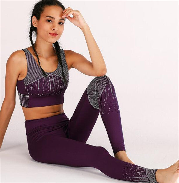 Mi lady fashion queen cute yoga two-piece set