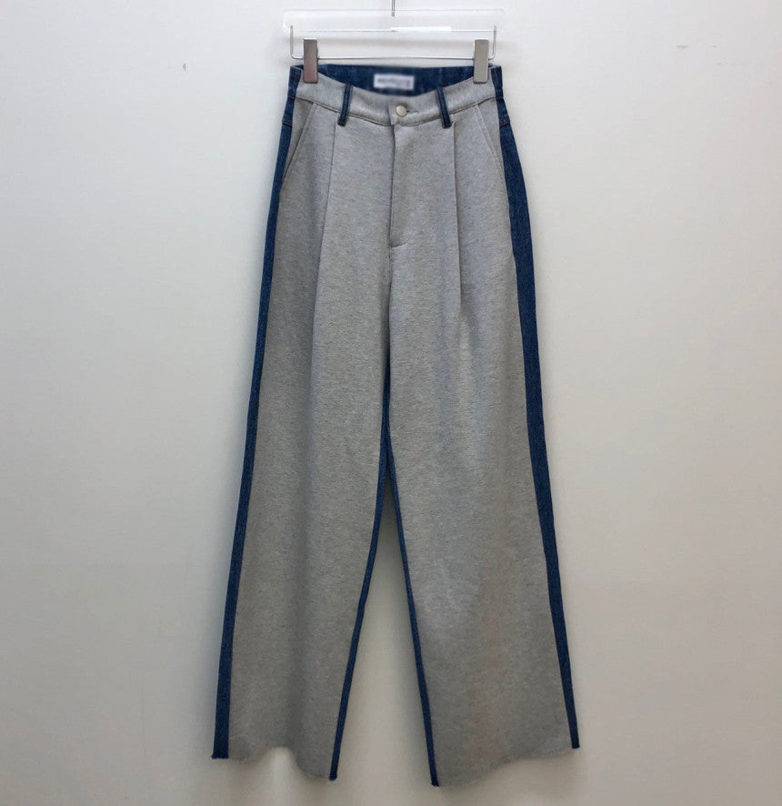 Women's Denim Elastic Waist Casual Pants