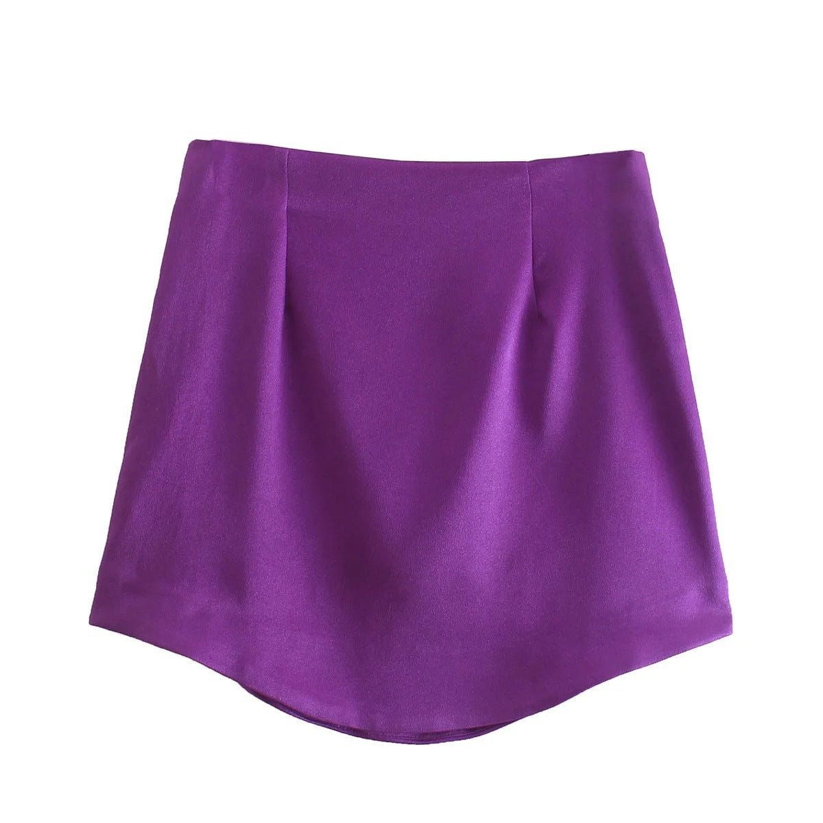 Purple Glossy Mini Skirt - girl season boutique