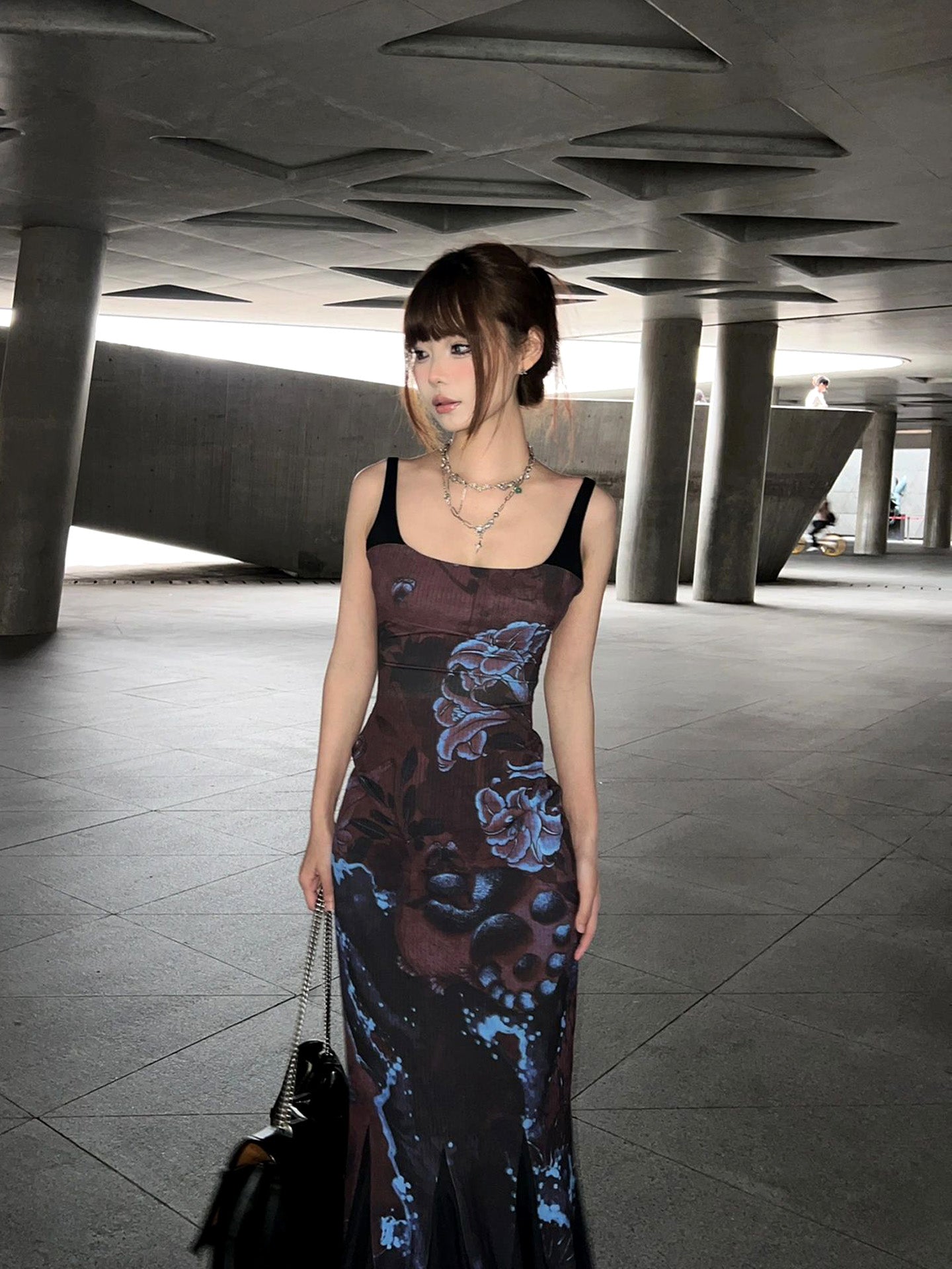 Retro Spicy Girl Chinese style Suspender Dress