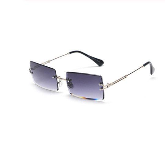 Rimless Rectangle Fashion Sunglasses