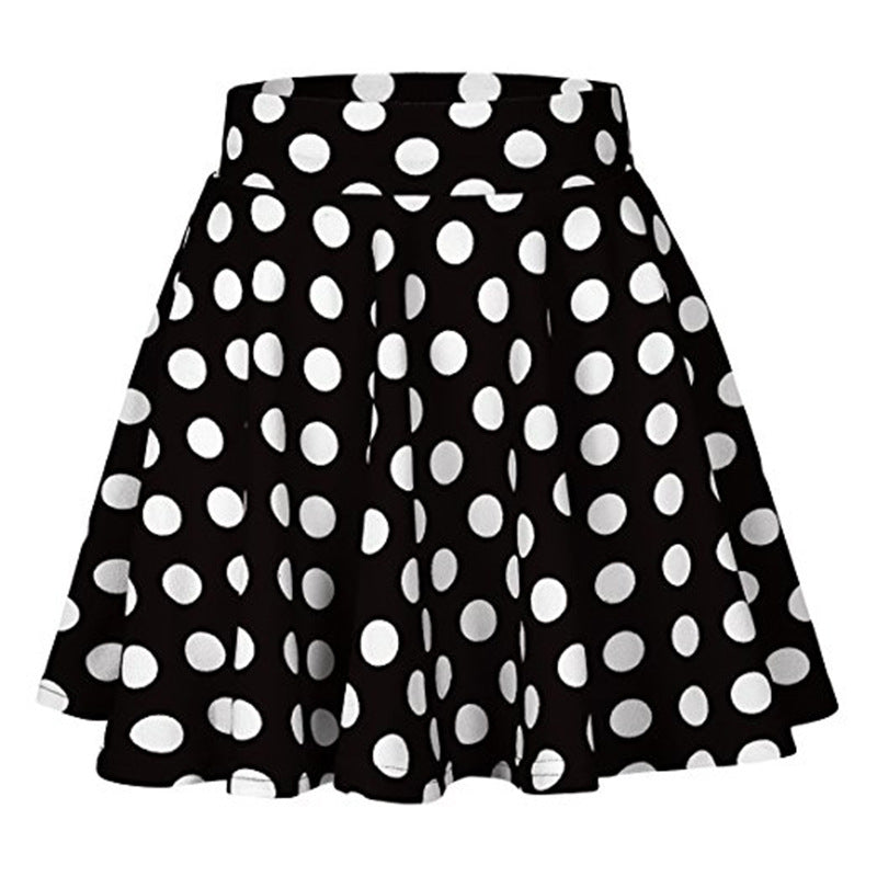 Summer Polka Dot Mini Skirt