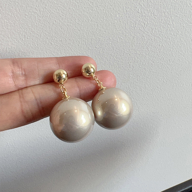 Niche Simple Pearl Stud Earrings Women