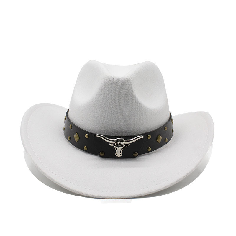 Polyester Retro Jazz Western Cowboy Hat