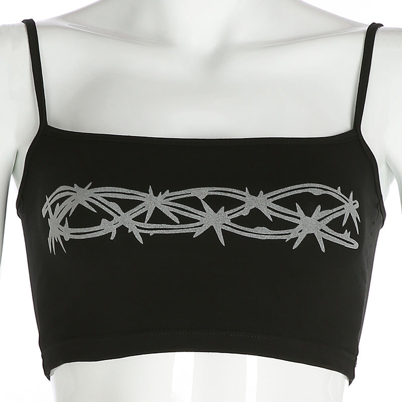 Printed chain camisole