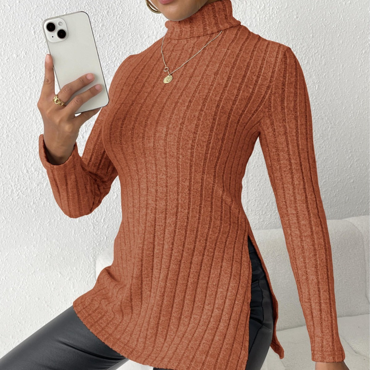 Turtleneck Pullover Clothing Sweater