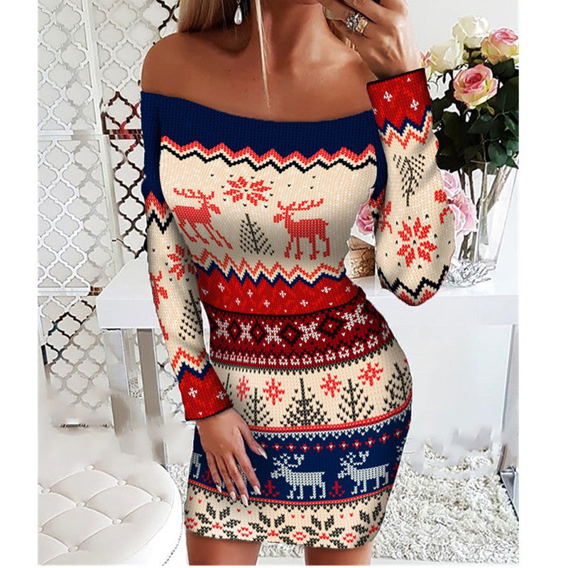 Explosive Fashionable Christmas Slim Dress