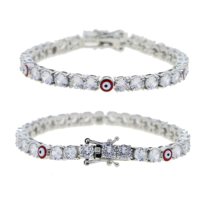 Zircon Eye Tennis Chain Bracelet