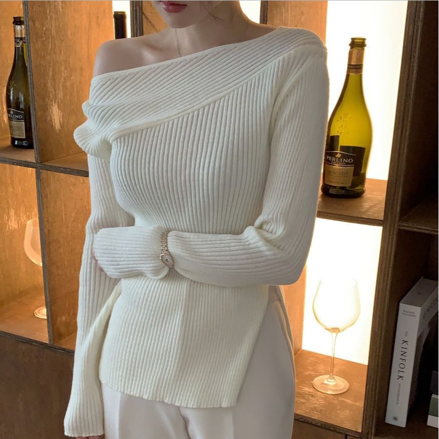 Fashion Knitwear Women's Off-the-shoulder Top