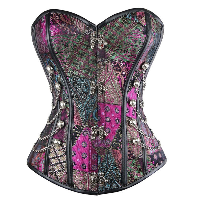 Court Corset Steel Rib Punk Corset