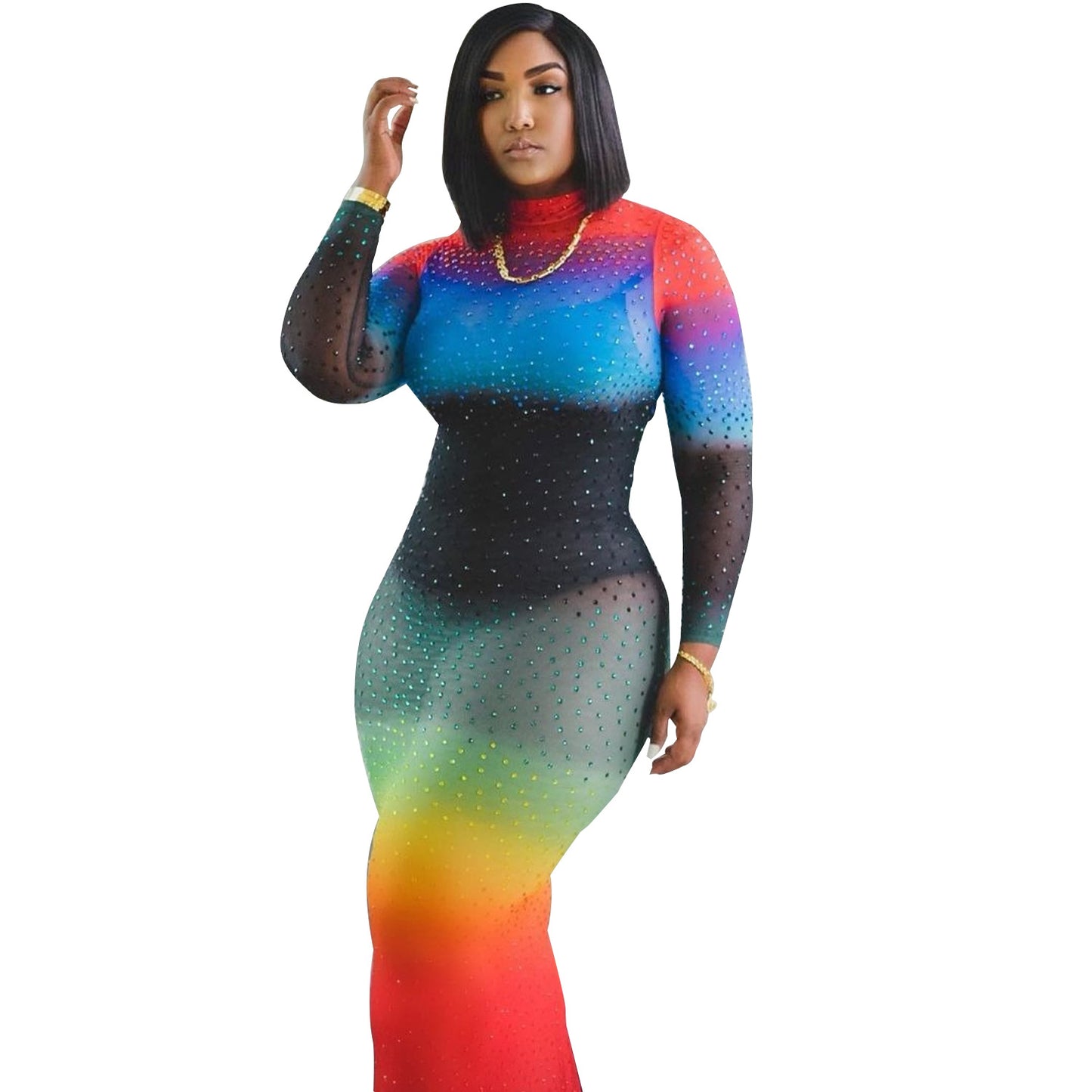 Women's Long-sleeved Fishtail Dress