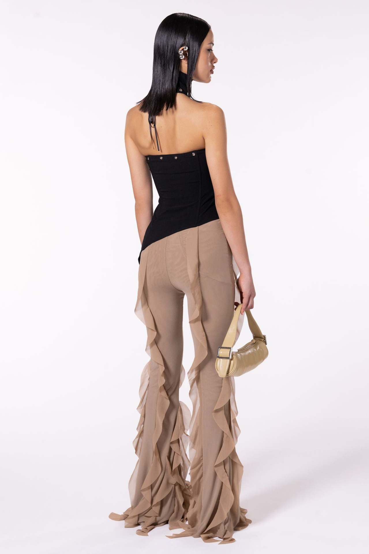 Slim-fit Micro Flared Pants