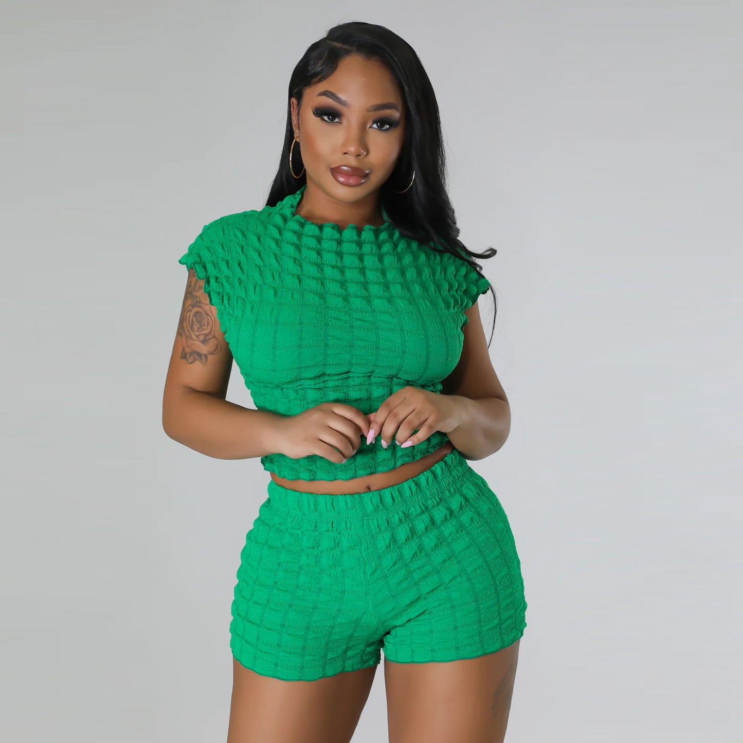 Bubble Girl Two Piece Shorts set