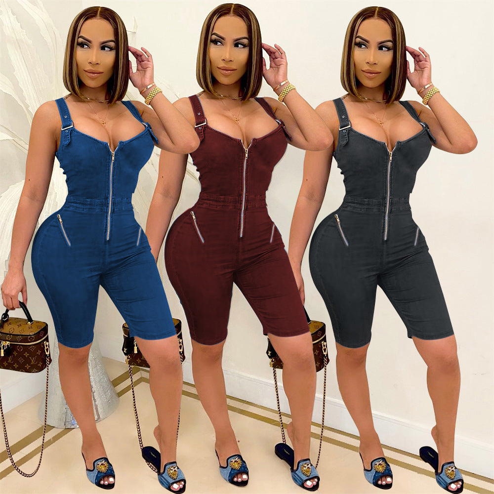 Elegant Strap Backless Jumpsuit For Women