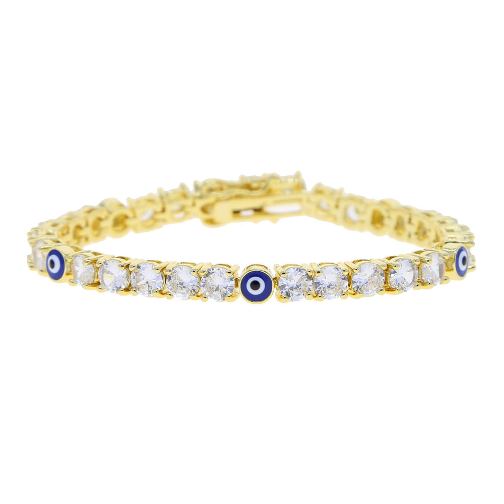 Zircon Eye Tennis Chain Bracelet