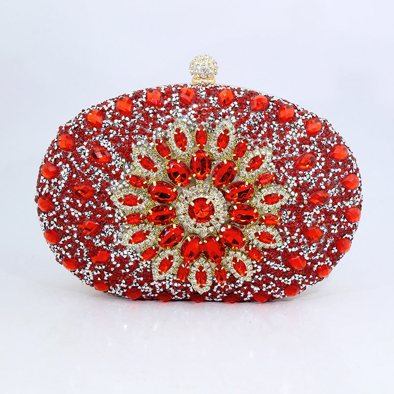 New Sunflower Diamond Evening Bag Women's Cheongsam Formal Dress Evening Handbag