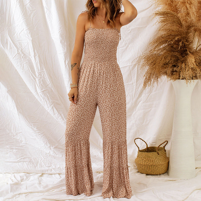 Babay Spaghetti Strap High Waist Jumpsuit For Women