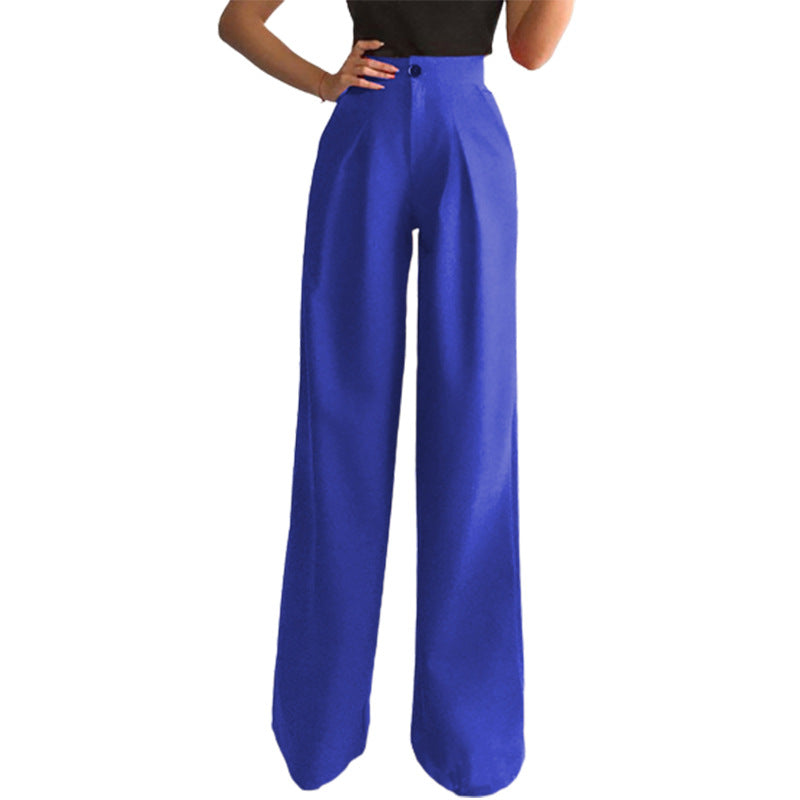 Solid Color Casual Straight-leg Suit Pants