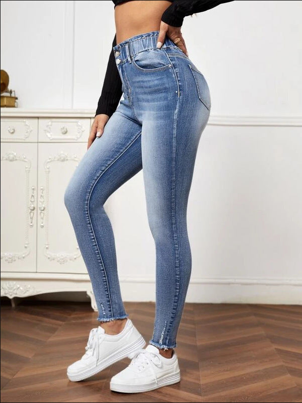 New Fashion Jeans High Elastic Tight Jeans