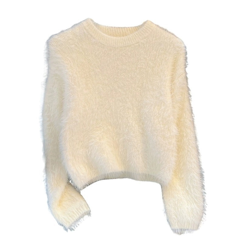 Idle Style Small Short Soft Glutinous Sweater For Women