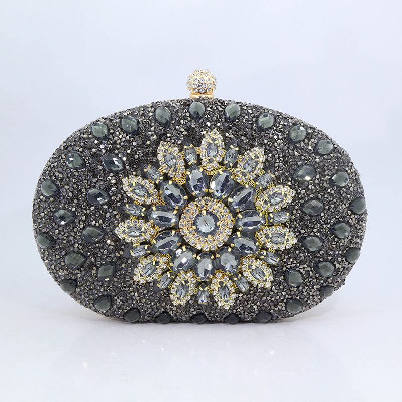 New Sunflower Diamond Evening Bag Women's Cheongsam Formal Dress Evening Handbag