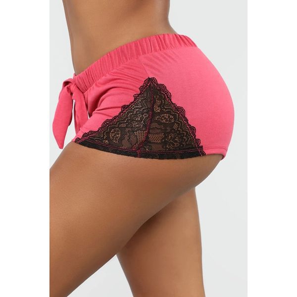 Women's Fashion Lace Patchwork Sports Yoga Shorts