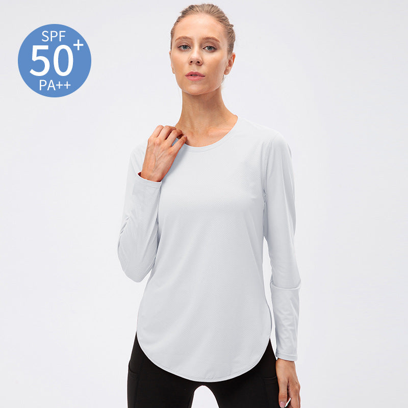 Women's Fashion Yoga Clothes Sun Protection Long Sleeve