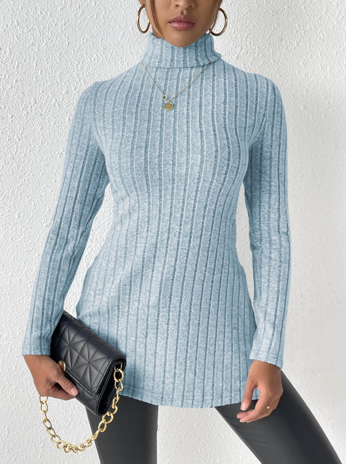 Turtleneck Pullover Clothing Sweater