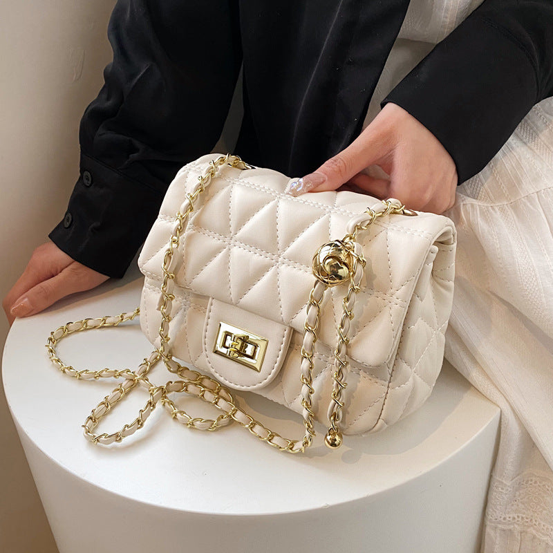 High-grade Diamond Pattern Chain Bag