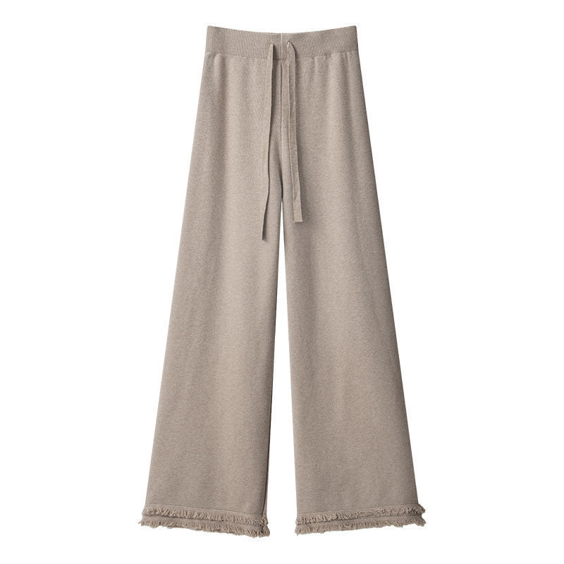 Glutinous Rice Pants High Waist Drooping Casual Soft Glutinous Mop Pants