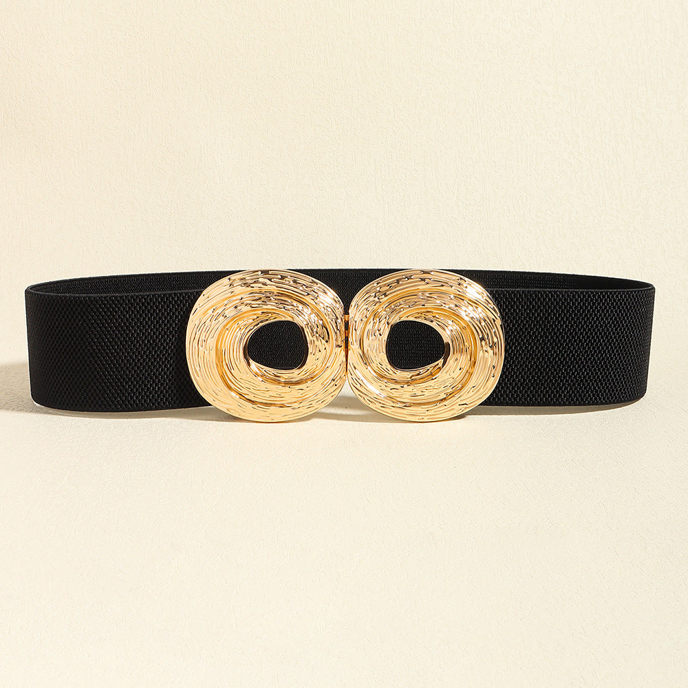 Fashion Bohemian Metal Circle Hollow Belt