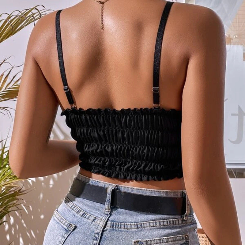 Women's Fashion Suspenders Vest Waist Top