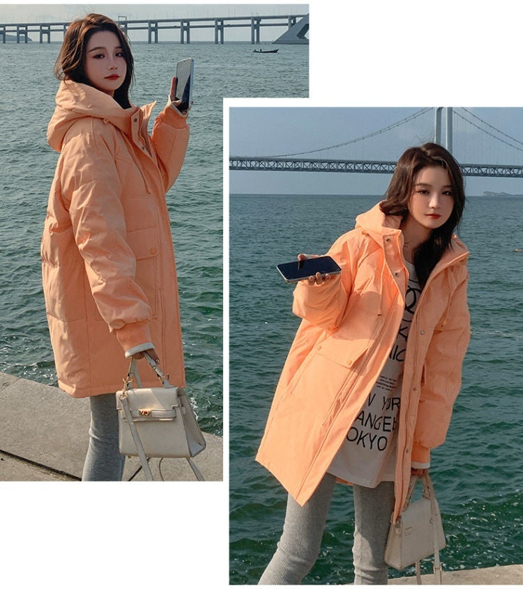 Loose Bread Suit Hooded Padded Jacket Korean