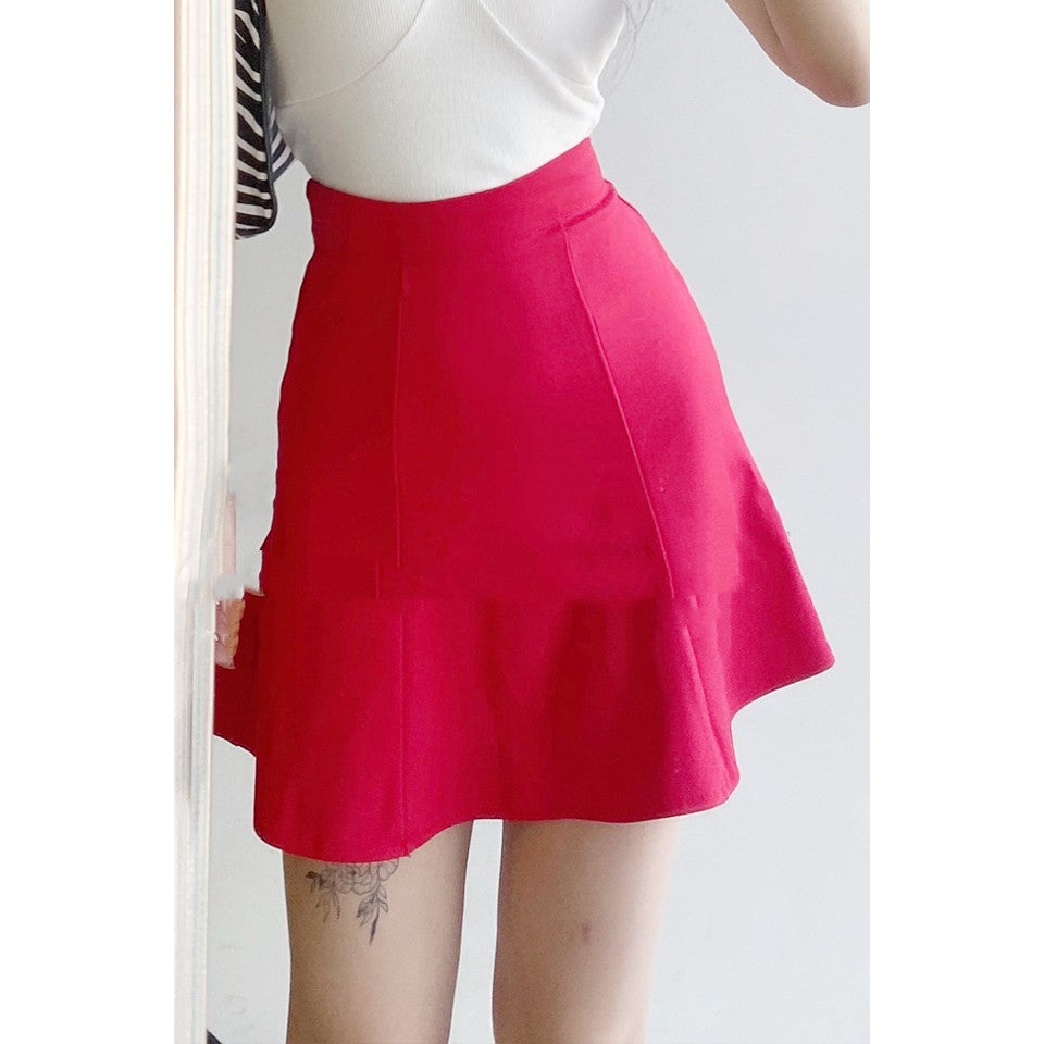 Slim Fit Patchwork Fishtail Skirt For Women