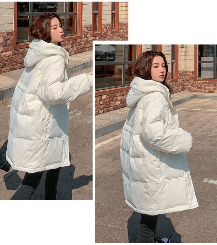 Loose Bread Suit Hooded Padded Jacket Korean